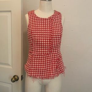 Checkered Blouse by Anthropologie